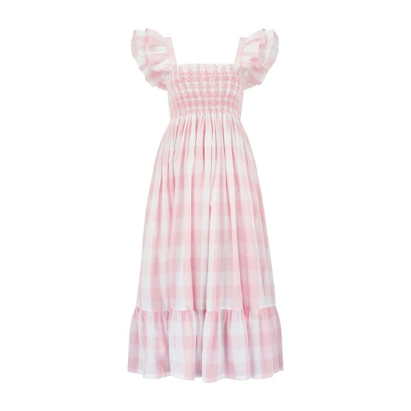 Rachel Carson Dress Candyfloss Gingham with Cocoloco hand Smocking Rachel Carson Dress Candyfloss Gingham with Cocoloco hand Smocking