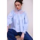 Scholl Blouse Oxford Stripe with Orange Blossom Hand Smocking Edition 62 Scholl Blouse Oxford Stripe with Orange Blossom Hand Smocking Edition 62